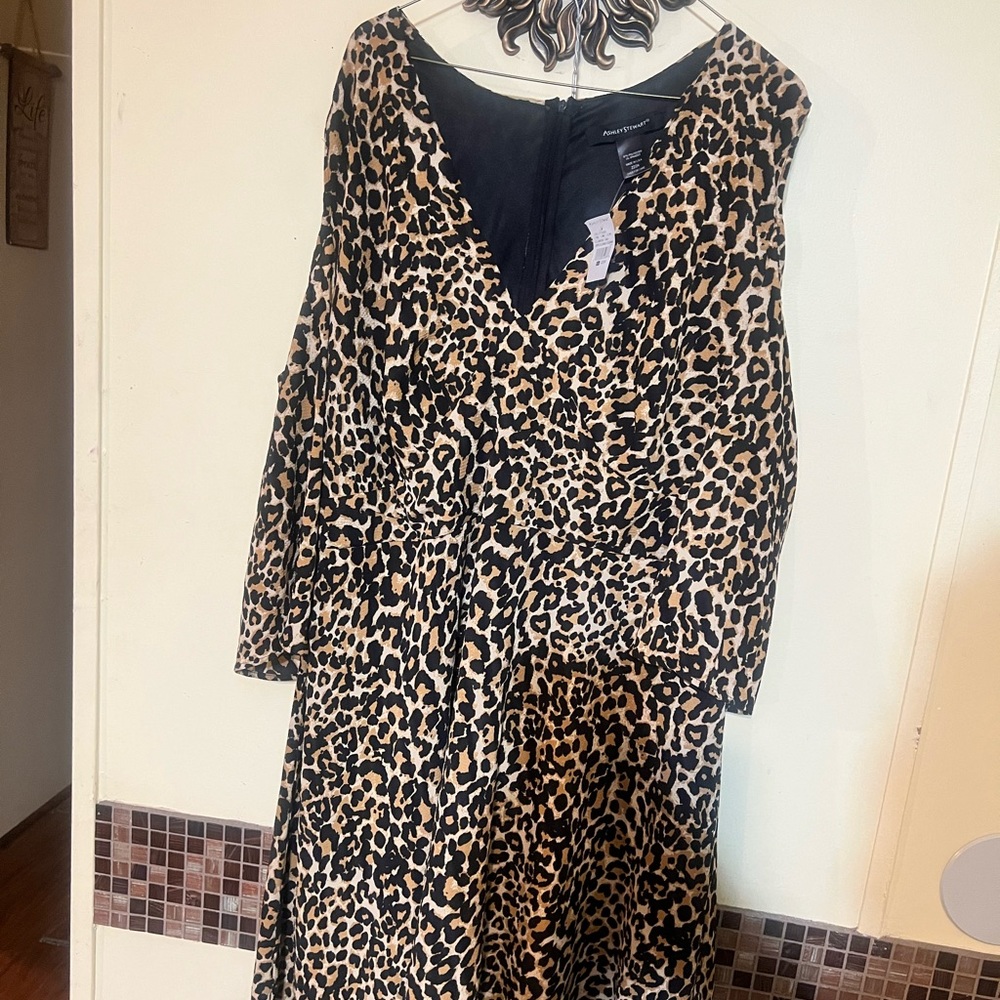 Ashley Stewart Leopard print dress
